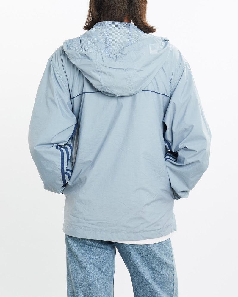 Vintage, Adidas, Windbreaker, Jacket, The Real Deal, size small, colour Blue, newtown, sydney, australia, thrift store, opshop, preloved, secondhand, sustainable, retro, antique, 70s, 80s, 90s, 2000s, 00s, fashion, clothing, streetwear, trendy, garment, style, boutique, store, shop, archive, sale, cheap, best, top, Jackets