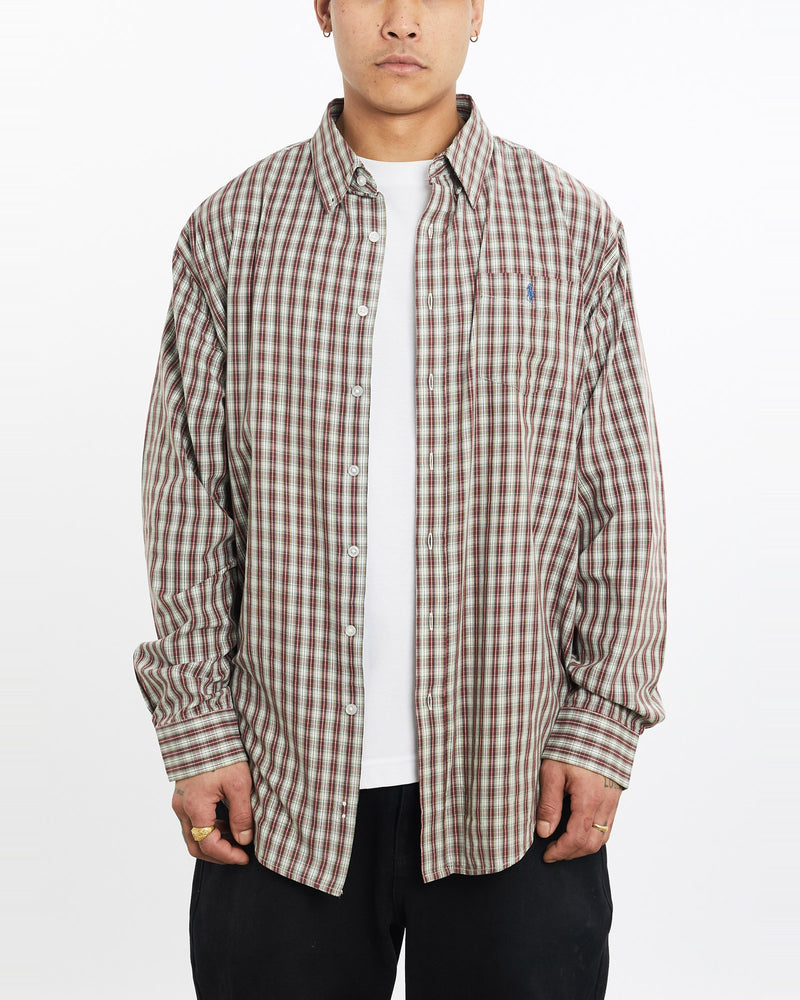 Vintage, 90s, Polo, Ralph, Lauren, Button, Up, Shirt, The Real Deal, size extra large, colour Multicolour, newtown, sydney, australia, thrift store, opshop, preloved, secondhand, sustainable, retro, antique, 70s, 80s, 90s, 2000s, 00s, fashion, clothing, streetwear, trendy, garment, style, boutique, store, shop, archive, sale, cheap, best, top, Shirts