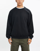 Vintage, Blank, Sweatshirt, The Real Deal, size large, colour Black, newtown, sydney, australia, thrift store, opshop, preloved, secondhand, sustainable, retro, antique, 70s, 80s, 90s, 2000s, 00s, fashion, clothing, streetwear, trendy, garment, style, boutique, store, shop, archive, sale, cheap, best, top, Sweats and hoodies