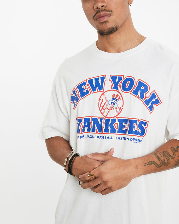 Vintage 1998 MLB New York Yankees Tee <br>XL , The Real Deal , newtown, sydney, australia, thrift store, opshop, preloved, secondhand, sustainable, retro, antique, 70s, 80s, 90s, 2000s, 00s, fashion, clothing, streetwear, trendy, garment, style, boutique, store, shop, archive, sale, cheap, best, top