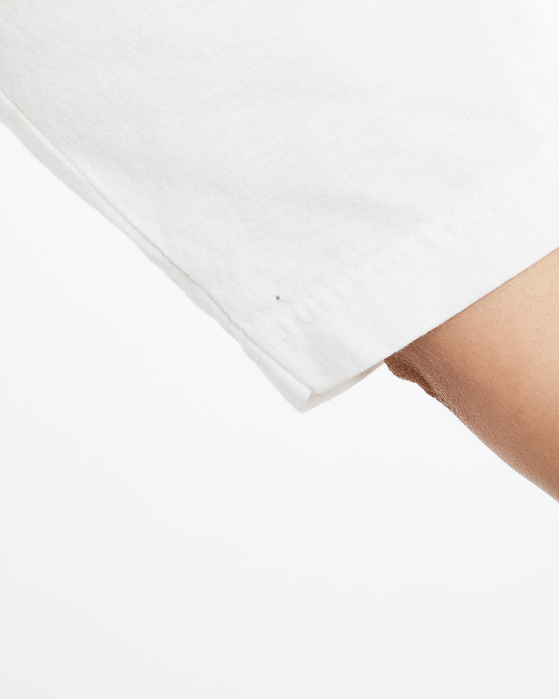 Vintage, 90s, NCAA, Florida, State, Seminoles, Tee, The Real Deal, size medium, colour White, newtown, sydney, australia, thrift store, opshop, preloved, secondhand, sustainable, retro, antique, 70s, 80s, 90s, 2000s, 00s, fashion, clothing, streetwear, trendy, garment, style, boutique, store, shop, archive, sale, cheap, best, top, T-Shirts