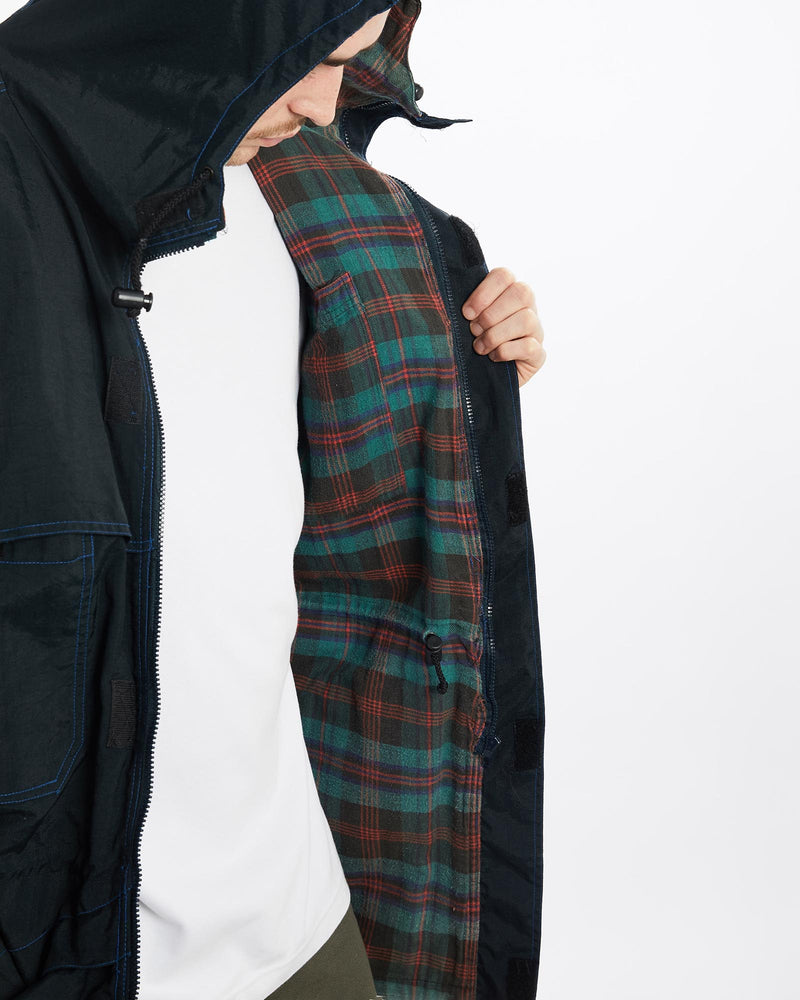 Vintage, 90s, Quiksilver, Surf, Windbreaker, Jacket, The Real Deal, size extra large, colour Black, newtown, sydney, australia, thrift store, opshop, preloved, secondhand, sustainable, retro, antique, 70s, 80s, 90s, 2000s, 00s, fashion, clothing, streetwear, trendy, garment, style, boutique, store, shop, archive, sale, cheap, best, top, Jackets