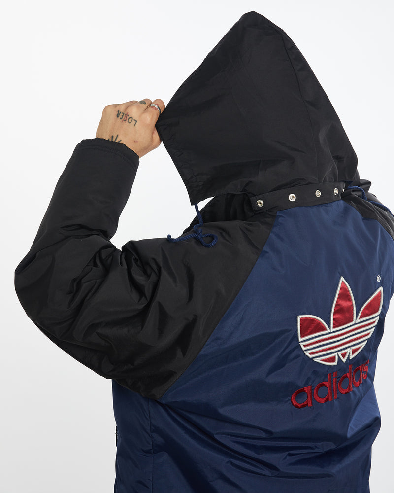 Vintage 90s Adidas Puffer Jacket <br>XL , The Real Deal , newtown, sydney, australia, thrift store, opshop, preloved, secondhand, sustainable, retro, antique, 70s, 80s, 90s, 2000s, 00s, fashion, clothing, streetwear, trendy, garment, style, boutique, store, shop, archive, sale, cheap, best, top