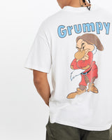 Vintage, 90s, Disney, Grumpy, Cartoon, Tee, The Real Deal, size large, colour White, newtown, sydney, australia, thrift store, opshop, preloved, secondhand, sustainable, retro, antique, 70s, 80s, 90s, 2000s, 00s, fashion, clothing, streetwear, trendy, garment, style, boutique, store, shop, archive, sale, cheap, best, top, T-Shirts