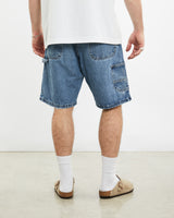 Vintage Wrangler Denim Carpenter Shorts <br>34" , The Real Deal , newtown, sydney, australia, thrift store, opshop, preloved, secondhand, sustainable, retro, antique, 70s, 80s, 90s, 2000s, 00s, fashion, clothing, streetwear, trendy, garment, style, boutique, store, shop, archive, sale, cheap, best, top