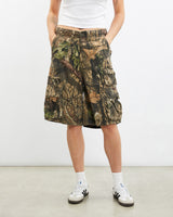 Vintage, Realtree, Camo, Cargo, Shorts, The Real Deal, size 31", colour Green, newtown, sydney, australia, thrift store, opshop, preloved, secondhand, sustainable, retro, antique, 70s, 80s, 90s, 2000s, 00s, fashion, clothing, streetwear, trendy, garment, style, boutique, store, shop, archive, sale, cheap, best, top, Shorts
