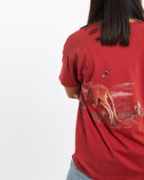 Vintage, Kangaroo, Wildlife, Tee, The Real Deal, size double extra small, colour Red, newtown, sydney, australia, thrift store, opshop, preloved, secondhand, sustainable, retro, antique, 70s, 80s, 90s, 2000s, 00s, fashion, clothing, streetwear, trendy, garment, style, boutique, store, shop, archive, sale, cheap, best, top, T-Shirts