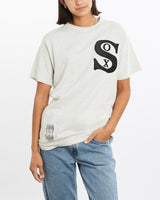 Vintage, 90s, MLB, Chicago, White, Sox, Tee, The Real Deal, size small, colour Grey, newtown, sydney, australia, thrift store, opshop, preloved, secondhand, sustainable, retro, antique, 70s, 80s, 90s, 2000s, 00s, fashion, clothing, streetwear, trendy, garment, style, boutique, store, shop, archive, sale, cheap, best, top, T-Shirts