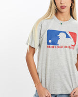 Vintage, 80s, MLB, Tee, The Real Deal, size extra small, colour Grey, newtown, sydney, australia, thrift store, opshop, preloved, secondhand, sustainable, retro, antique, 70s, 80s, 90s, 2000s, 00s, fashion, clothing, streetwear, trendy, garment, style, boutique, store, shop, archive, sale, cheap, best, top, T-Shirts