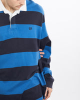 Vintage, 90s, Chaps, Ralph, Lauren, Rugby, Shirt, The Real Deal, size double extra large, colour Blue, newtown, sydney, australia, thrift store, opshop, preloved, secondhand, sustainable, retro, antique, 70s, 80s, 90s, 2000s, 00s, fashion, clothing, streetwear, trendy, garment, style, boutique, store, shop, archive, sale, cheap, best, top, Shirts