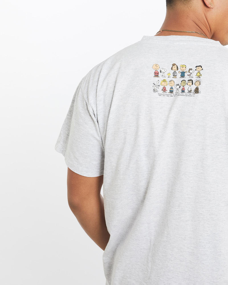 Vintage, 90s, Snoopy, Cartoon, Tee, The Real Deal, size large, colour Grey, newtown, sydney, australia, thrift store, opshop, preloved, secondhand, sustainable, retro, antique, 70s, 80s, 90s, 2000s, 00s, fashion, clothing, streetwear, trendy, garment, style, boutique, store, shop, archive, sale, cheap, best, top, T-Shirts