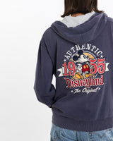 Vintage, Mickey, Mouse, Disneyland, Hooded, Sweatshirt, The Real Deal, size small, colour Navy, newtown, sydney, australia, thrift store, opshop, preloved, secondhand, sustainable, retro, antique, 70s, 80s, 90s, 2000s, 00s, fashion, clothing, streetwear, trendy, garment, style, boutique, store, shop, archive, sale, cheap, best, top, Sweats and hoodies