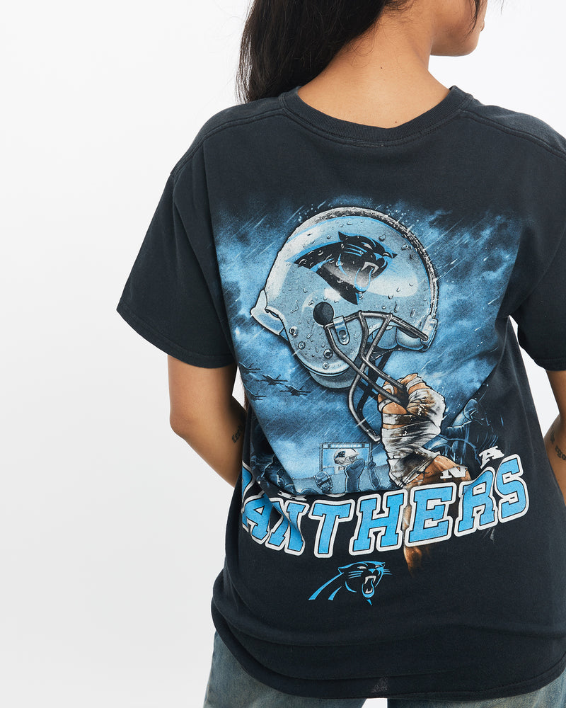 Vintage NFL Carolina Panthers Tee <br>S , The Real Deal , newtown, sydney, australia, thrift store, opshop, preloved, secondhand, sustainable, retro, antique, 70s, 80s, 90s, 2000s, 00s, fashion, clothing, streetwear, trendy, garment, style, boutique, store, shop, archive, sale, cheap, best, top