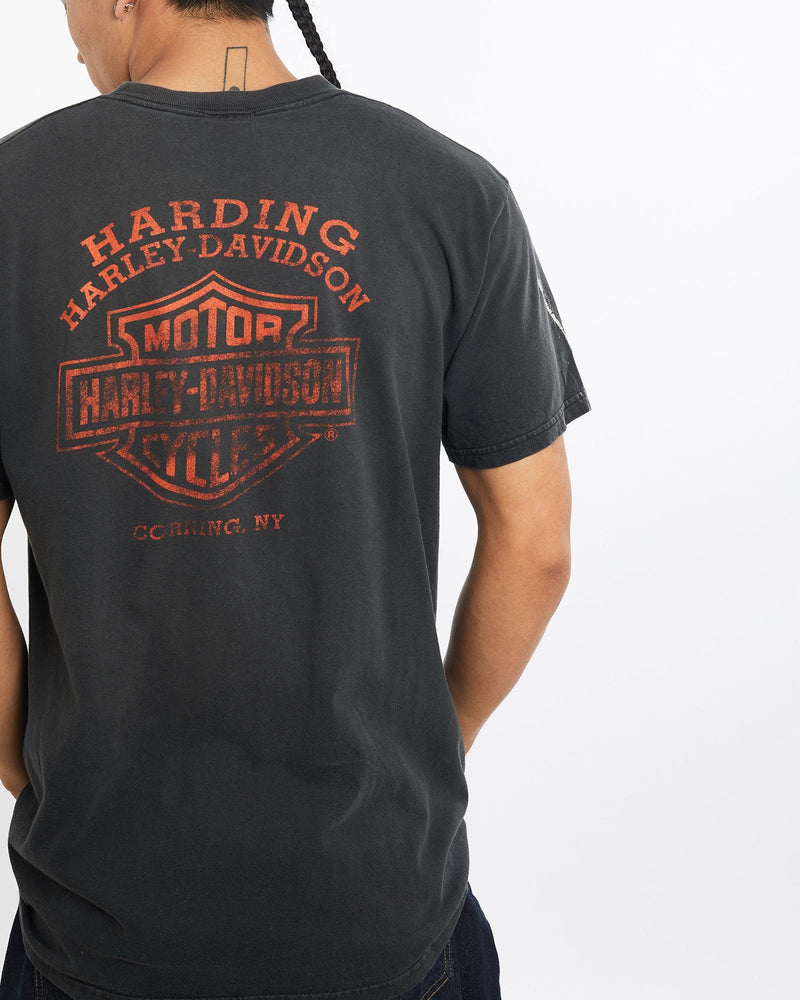 Vintage, Harley, Davidson, Tee, The Real Deal, size large, colour Black, newtown, sydney, australia, thrift store, opshop, preloved, secondhand, sustainable, retro, antique, 70s, 80s, 90s, 2000s, 00s, fashion, clothing, streetwear, trendy, garment, style, boutique, store, shop, archive, sale, cheap, best, top, T-Shirts