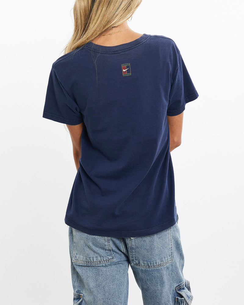 Vintage, 90s, Nike, Challenge, Court, Tee, The Real Deal, size extra small, colour Navy, newtown, sydney, australia, thrift store, opshop, preloved, secondhand, sustainable, retro, antique, 70s, 80s, 90s, 2000s, 00s, fashion, clothing, streetwear, trendy, garment, style, boutique, store, shop, archive, sale, cheap, best, top, T-Shirts
