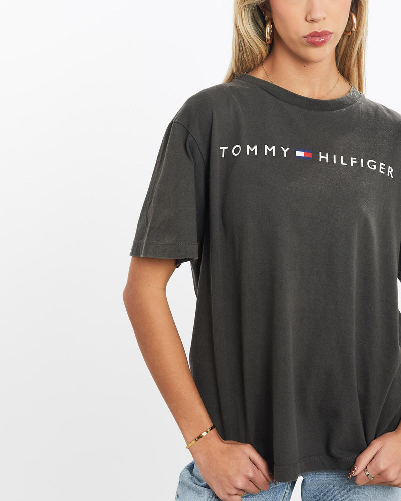 Vintage, 90s, Tommy, Hilfiger, Tee, The Real Deal, size extra small, colour Black, newtown, sydney, australia, thrift store, opshop, preloved, secondhand, sustainable, retro, antique, 70s, 80s, 90s, 2000s, 00s, fashion, clothing, streetwear, trendy, garment, style, boutique, store, shop, archive, sale, cheap, best, top, T-Shirts