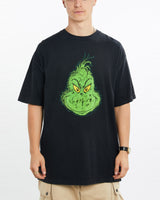 Vintage, Dr., Seuss, The, Grinch, Christmas, Tee, The Real Deal, size extra large, colour Black, newtown, sydney, australia, thrift store, opshop, preloved, secondhand, sustainable, retro, antique, 70s, 80s, 90s, 2000s, 00s, fashion, clothing, streetwear, trendy, garment, style, boutique, store, shop, archive, sale, cheap, best, top, T-Shirts