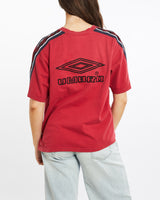 Vintage, 90s, Umbro, Tee, The Real Deal, size medium, colour Red, newtown, sydney, australia, thrift store, opshop, preloved, secondhand, sustainable, retro, antique, 70s, 80s, 90s, 2000s, 00s, fashion, clothing, streetwear, trendy, garment, style, boutique, store, shop, archive, sale, cheap, best, top, T-Shirts