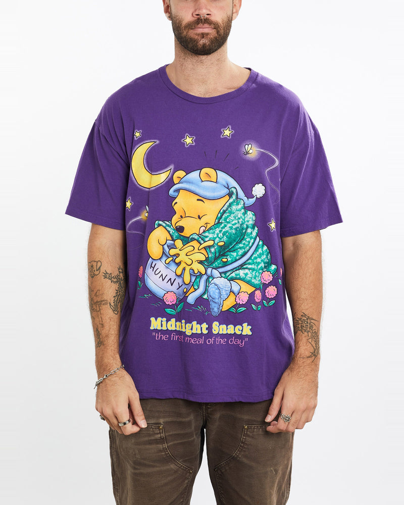 Vintage, 90s, Disney, Winnie, The, Pooh, Tee, The Real Deal, size extra large, colour Purple, newtown, sydney, australia, thrift store, opshop, preloved, secondhand, sustainable, retro, antique, 70s, 80s, 90s, 2000s, 00s, fashion, clothing, streetwear, trendy, garment, style, boutique, store, shop, archive, sale, cheap, best, top, T-Shirts