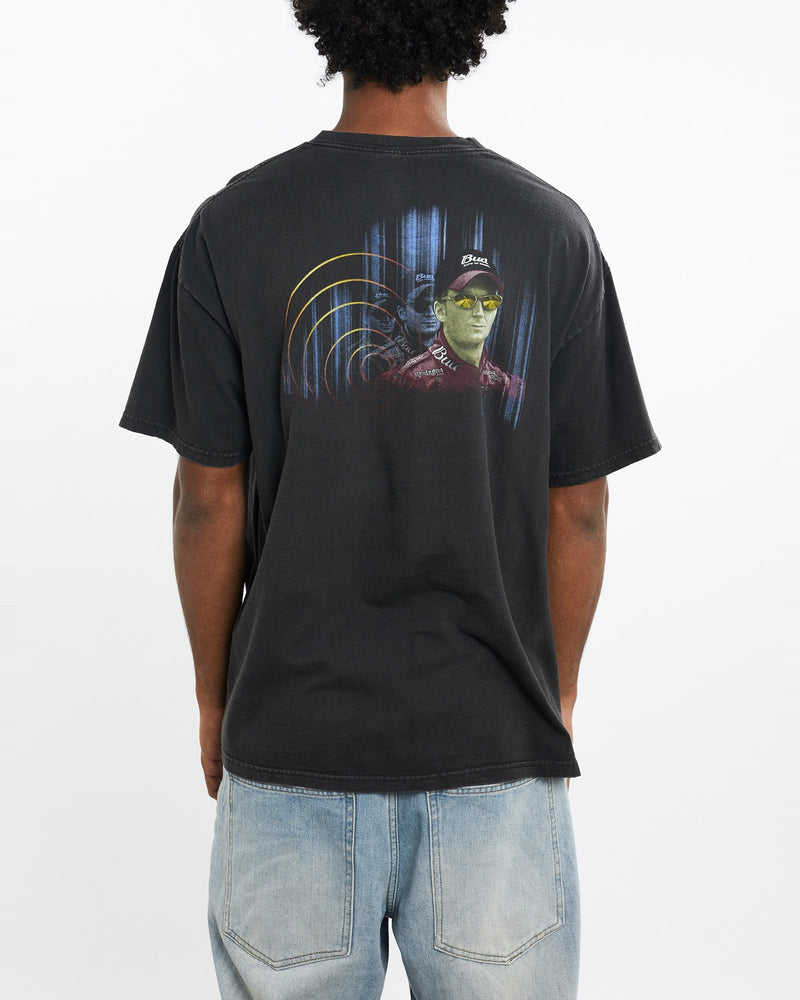 Vintage, Dale, Earnhardt, Jr., Racing, Tee, The Real Deal, size large, colour Black, newtown, sydney, australia, thrift store, opshop, preloved, secondhand, sustainable, retro, antique, 70s, 80s, 90s, 2000s, 00s, fashion, clothing, streetwear, trendy, garment, style, boutique, store, shop, archive, sale, cheap, best, top, T-Shirts