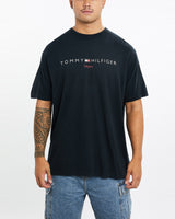 Vintage, 90s, Tommy, Hilfiger, Tee, The Real Deal, size extra large, colour Black, newtown, sydney, australia, thrift store, opshop, preloved, secondhand, sustainable, retro, antique, 70s, 80s, 90s, 2000s, 00s, fashion, clothing, streetwear, trendy, garment, style, boutique, store, shop, archive, sale, cheap, best, top, T-Shirts