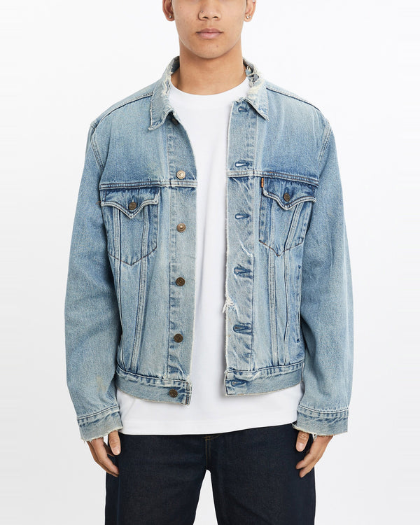 Vintage, Levi's, Orange, Tab, Denim, Jacket, The Real Deal, size large, colour Blue, newtown, sydney, australia, thrift store, opshop, preloved, secondhand, sustainable, retro, antique, 70s, 80s, 90s, 2000s, 00s, fashion, clothing, streetwear, trendy, garment, style, boutique, store, shop, archive, sale, cheap, best, top, Jackets