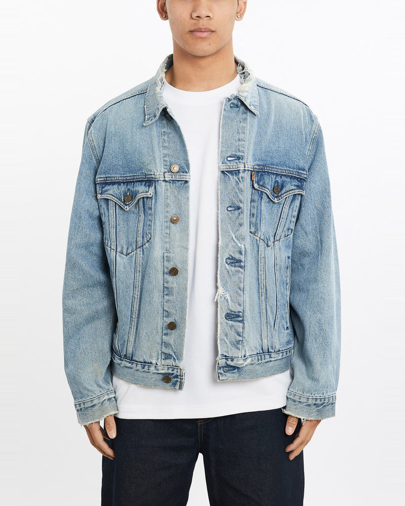 Vintage, Levi's, Orange, Tab, Denim, Jacket, The Real Deal, size large, colour Blue, newtown, sydney, australia, thrift store, opshop, preloved, secondhand, sustainable, retro, antique, 70s, 80s, 90s, 2000s, 00s, fashion, clothing, streetwear, trendy, garment, style, boutique, store, shop, archive, sale, cheap, best, top, Jackets