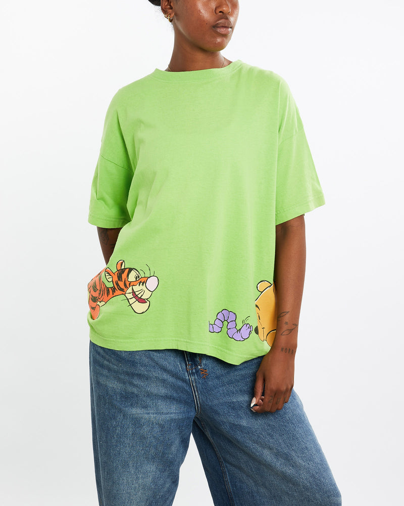 Vintage, Disney, Winnie, The, Pooh, Tee, The Real Deal, size large, colour Green, newtown, sydney, australia, thrift store, opshop, preloved, secondhand, sustainable, retro, antique, 70s, 80s, 90s, 2000s, 00s, fashion, clothing, streetwear, trendy, garment, style, boutique, store, shop, archive, sale, cheap, best, top, T-Shirts