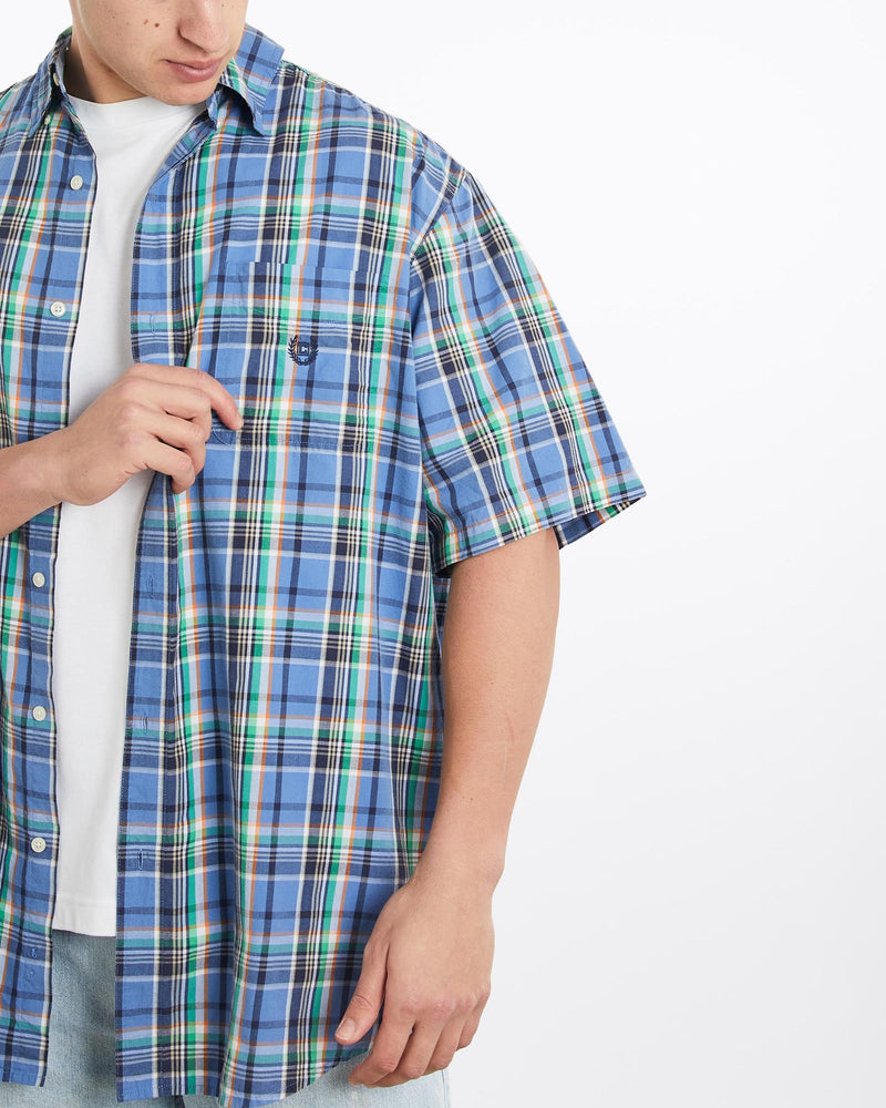 Vintage, Chaps, Ralph, Lauren, Short, Sleeve, Button, Up, Shirt, The Real Deal, size XXXL, colour Multicolour, newtown, sydney, australia, thrift store, opshop, preloved, secondhand, sustainable, retro, antique, 70s, 80s, 90s, 2000s, 00s, fashion, clothing, streetwear, trendy, garment, style, boutique, store, shop, archive, sale, cheap, best, top, Shirts