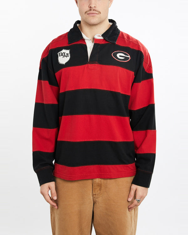 Vintage, NCAA, University, of, Georgia, Bulldogs, Rugby, Shirt, The Real Deal, size extra large, colour Multicolour, newtown, sydney, australia, thrift store, opshop, preloved, secondhand, sustainable, retro, antique, 70s, 80s, 90s, 2000s, 00s, fashion, clothing, streetwear, trendy, garment, style, boutique, store, shop, archive, sale, cheap, best, top, Shirts