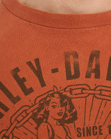 Vintage, Harley, Davidson, Tee, The Real Deal, size double extra large, colour Orange, newtown, sydney, australia, thrift store, opshop, preloved, secondhand, sustainable, retro, antique, 70s, 80s, 90s, 2000s, 00s, fashion, clothing, streetwear, trendy, garment, style, boutique, store, shop, archive, sale, cheap, best, top, T-Shirts