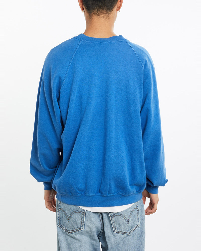 Vintage, 90s, Nike, Sweatshirt, The Real Deal, size large, colour Blue, newtown, sydney, australia, thrift store, opshop, preloved, secondhand, sustainable, retro, antique, 70s, 80s, 90s, 2000s, 00s, fashion, clothing, streetwear, trendy, garment, style, boutique, store, shop, archive, sale, cheap, best, top, Sweats and hoodies