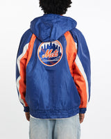 Vintage, 90s, MLB, New, York, Mets, Jacket, The Real Deal, size large, colour Blue, newtown, sydney, australia, thrift store, opshop, preloved, secondhand, sustainable, retro, antique, 70s, 80s, 90s, 2000s, 00s, fashion, clothing, streetwear, trendy, garment, style, boutique, store, shop, archive, sale, cheap, best, top, Jackets