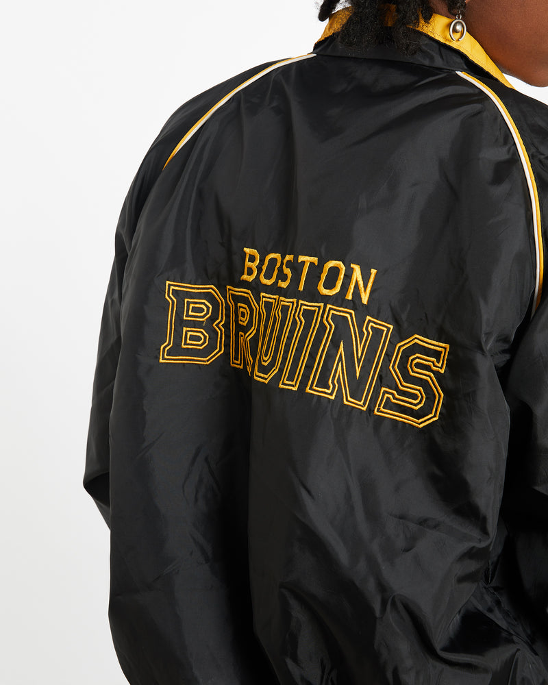 Vintage NHL Boston Bruins Windbreaker Jacket <br>M , The Real Deal , newtown, sydney, australia, thrift store, opshop, preloved, secondhand, sustainable, retro, antique, 70s, 80s, 90s, 2000s, 00s, fashion, clothing, streetwear, trendy, garment, style, boutique, store, shop, archive, sale, cheap, best, top