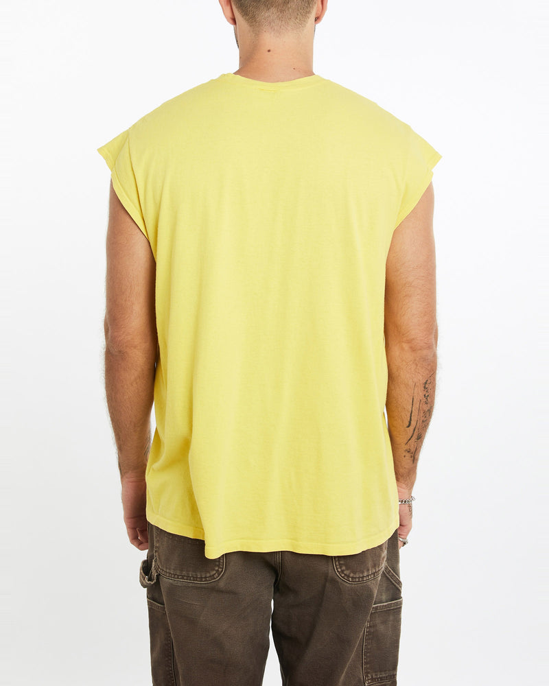 Vintage, Nike, Tank, The Real Deal, size extra large, colour Yellow, newtown, sydney, australia, thrift store, opshop, preloved, secondhand, sustainable, retro, antique, 70s, 80s, 90s, 2000s, 00s, fashion, clothing, streetwear, trendy, garment, style, boutique, store, shop, archive, sale, cheap, best, top, T-Shirts