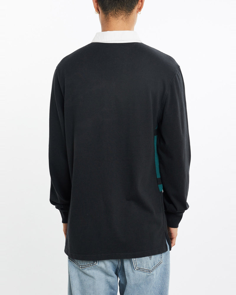 Vintage, 90s, Polo, Ralph, Lauren, Rugby, Shirt, The Real Deal, size large, colour Black, newtown, sydney, australia, thrift store, opshop, preloved, secondhand, sustainable, retro, antique, 70s, 80s, 90s, 2000s, 00s, fashion, clothing, streetwear, trendy, garment, style, boutique, store, shop, archive, sale, cheap, best, top, Shirts