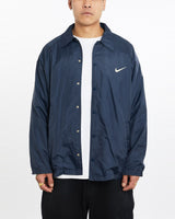 Vintage, 90s, Nike, Coaches, Jacket, The Real Deal, size extra large, colour Navy, newtown, sydney, australia, thrift store, opshop, preloved, secondhand, sustainable, retro, antique, 70s, 80s, 90s, 2000s, 00s, fashion, clothing, streetwear, trendy, garment, style, boutique, store, shop, archive, sale, cheap, best, top, Jackets