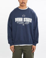 Vintage, NCAA, Penn, State, Nittany, Lions, Sweatshirt, The Real Deal, size large, colour Navy, newtown, sydney, australia, thrift store, opshop, preloved, secondhand, sustainable, retro, antique, 70s, 80s, 90s, 2000s, 00s, fashion, clothing, streetwear, trendy, garment, style, boutique, store, shop, archive, sale, cheap, best, top, Sweats and hoodies