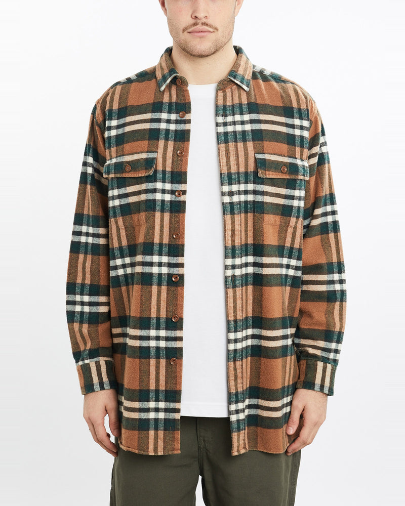 Vintage, 90s, L.L., Bean, Flannelette, Button, Up, Shirt, The Real Deal, size extra large, colour Multicolour, newtown, sydney, australia, thrift store, opshop, preloved, secondhand, sustainable, retro, antique, 70s, 80s, 90s, 2000s, 00s, fashion, clothing, streetwear, trendy, garment, style, boutique, store, shop, archive, sale, cheap, best, top, Shirts