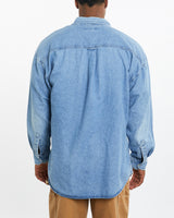 Vintage 90s Chaps Ralph Lauren Denim Button Up Shirt <br>XL , The Real Deal , newtown, sydney, australia, thrift store, opshop, preloved, secondhand, sustainable, retro, antique, 70s, 80s, 90s, 2000s, 00s, fashion, clothing, streetwear, trendy, garment, style, boutique, store, shop, archive, sale, cheap, best, top