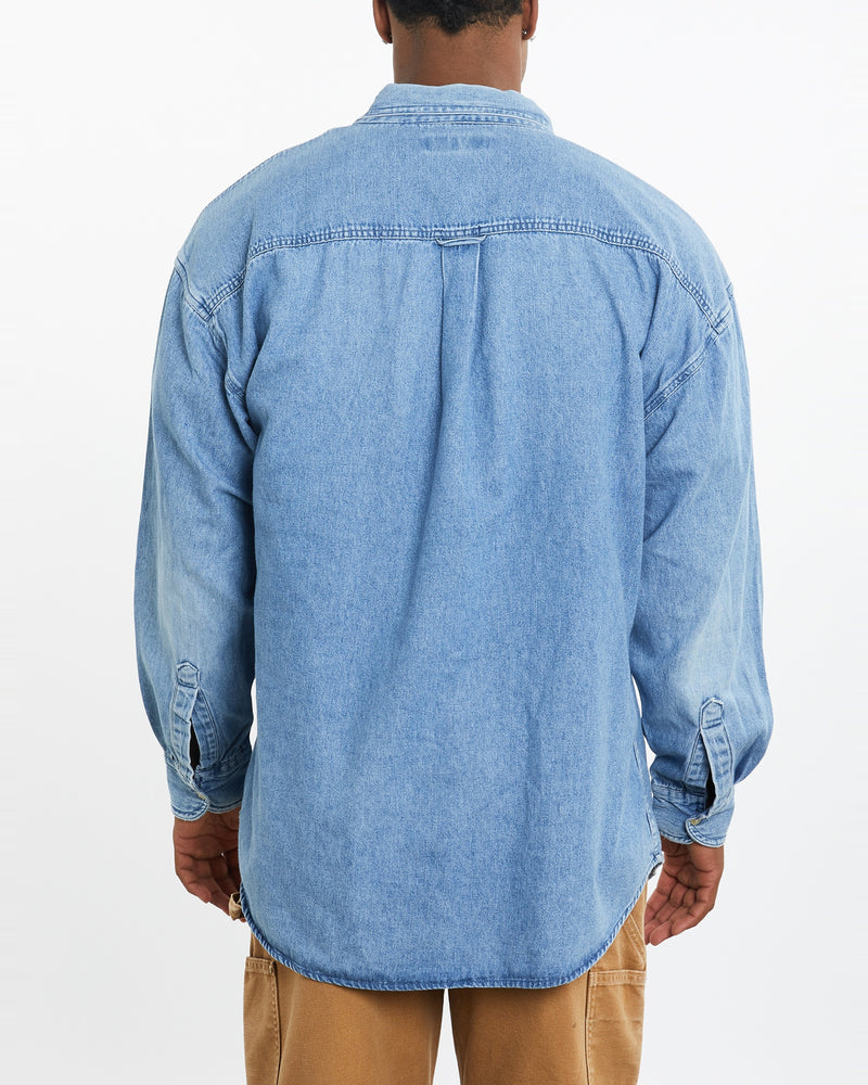 Vintage 90s Chaps Ralph Lauren Denim Button Up Shirt <br>XL , The Real Deal , newtown, sydney, australia, thrift store, opshop, preloved, secondhand, sustainable, retro, antique, 70s, 80s, 90s, 2000s, 00s, fashion, clothing, streetwear, trendy, garment, style, boutique, store, shop, archive, sale, cheap, best, top