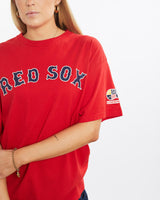 Vintage, 90s, MLB, Boston, Red, Sox, World, Series, Tee, The Real Deal, size medium, colour Red, newtown, sydney, australia, thrift store, opshop, preloved, secondhand, sustainable, retro, antique, 70s, 80s, 90s, 2000s, 00s, fashion, clothing, streetwear, trendy, garment, style, boutique, store, shop, archive, sale, cheap, best, top, T-Shirts