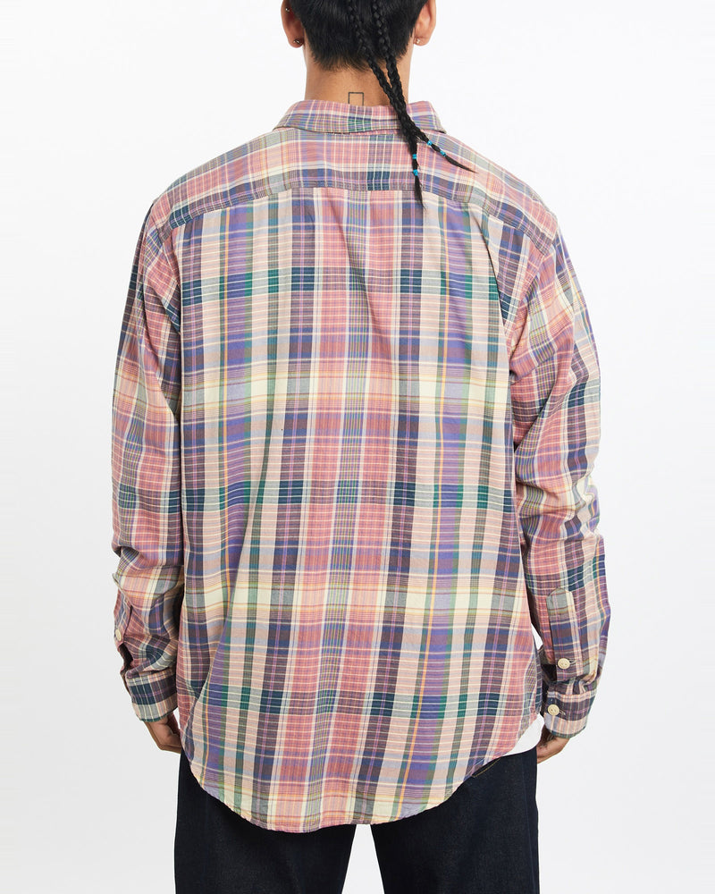 Vintage, 90s, Polo, Ralph, Lauren, Flannelette, Button, Up, Shirt, The Real Deal, size large, colour Multicolour, newtown, sydney, australia, thrift store, opshop, preloved, secondhand, sustainable, retro, antique, 70s, 80s, 90s, 2000s, 00s, fashion, clothing, streetwear, trendy, garment, style, boutique, store, shop, archive, sale, cheap, best, top, Shirts