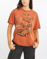 Vintage, Camaro, Muscle, Car, Tee, The Real Deal, size medium, colour Orange, newtown, sydney, australia, thrift store, opshop, preloved, secondhand, sustainable, retro, antique, 70s, 80s, 90s, 2000s, 00s, fashion, clothing, streetwear, trendy, garment, style, boutique, store, shop, archive, sale, cheap, best, top, T-Shirts