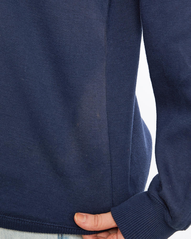 Vintage, 90s, Fila, Sweatshirt, The Real Deal, size medium, colour Navy, newtown, sydney, australia, thrift store, opshop, preloved, secondhand, sustainable, retro, antique, 70s, 80s, 90s, 2000s, 00s, fashion, clothing, streetwear, trendy, garment, style, boutique, store, shop, archive, sale, cheap, best, top, Sweats and hoodies