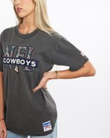 Vintage, 90s, NFL, Dallas, Cowboys, Tee, The Real Deal, size extra small, colour Black, newtown, sydney, australia, thrift store, opshop, preloved, secondhand, sustainable, retro, antique, 70s, 80s, 90s, 2000s, 00s, fashion, clothing, streetwear, trendy, garment, style, boutique, store, shop, archive, sale, cheap, best, top, T-Shirts