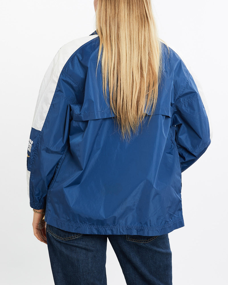 Vintage, 90s, Nike, Windbreaker, Jacket, The Real Deal, size medium, colour Navy, newtown, sydney, australia, thrift store, opshop, preloved, secondhand, sustainable, retro, antique, 70s, 80s, 90s, 2000s, 00s, fashion, clothing, streetwear, trendy, garment, style, boutique, store, shop, archive, sale, cheap, best, top, Jackets