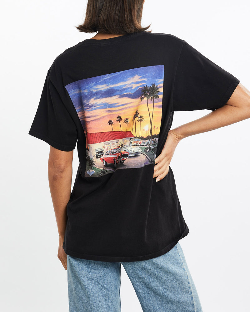 Vintage, In-N-Out, Burger, Tee, The Real Deal, size small, colour Black, newtown, sydney, australia, thrift store, opshop, preloved, secondhand, sustainable, retro, antique, 70s, 80s, 90s, 2000s, 00s, fashion, clothing, streetwear, trendy, garment, style, boutique, store, shop, archive, sale, cheap, best, top, T-Shirts