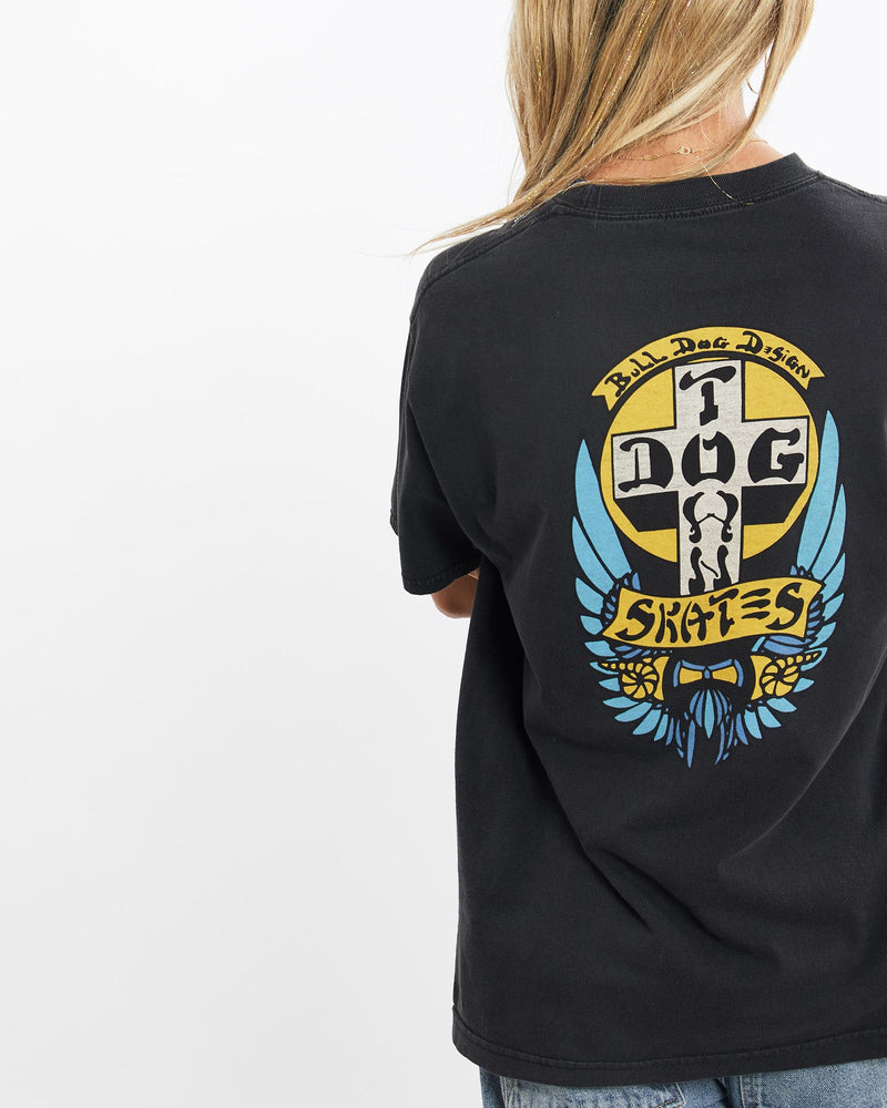 Dogtown, Skate, Tee, The Real Deal, size extra small, colour Black, newtown, sydney, australia, thrift store, opshop, preloved, secondhand, sustainable, retro, antique, 70s, 80s, 90s, 2000s, 00s, fashion, clothing, streetwear, trendy, garment, style, boutique, store, shop, archive, sale, cheap, best, top, T-Shirts