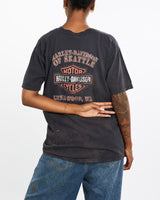 Vintage, Harley, Davidson, Tee, The Real Deal, size medium, colour Black, newtown, sydney, australia, thrift store, opshop, preloved, secondhand, sustainable, retro, antique, 70s, 80s, 90s, 2000s, 00s, fashion, clothing, streetwear, trendy, garment, style, boutique, store, shop, archive, sale, cheap, best, top, T-Shirts